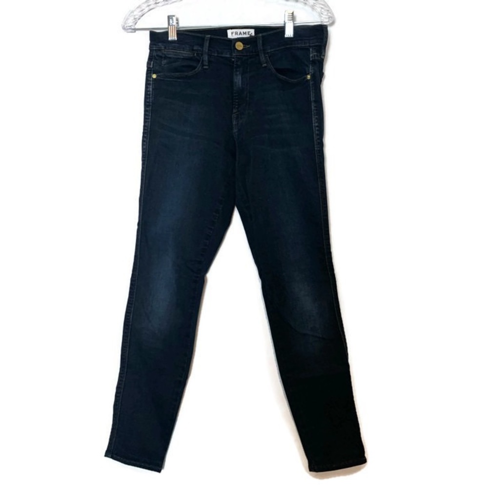 FRAME DENIM | le high skinny – dark wash - Picture 2 of 8